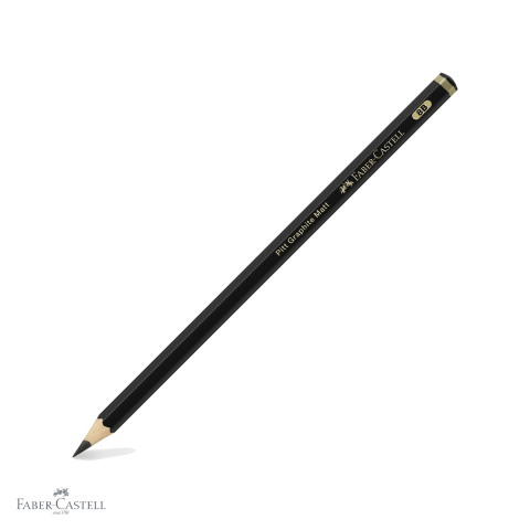 Creioane si ascutitori - Creion grafit mat 8B Faber-Castell Pitt, ultra-mat fara reflexii, pentru desen si schite monocrome