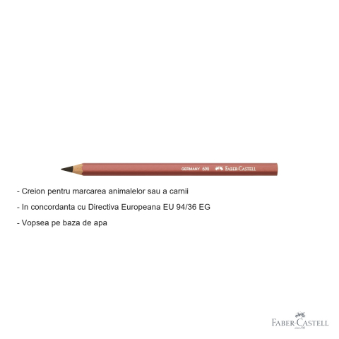 Creion marcare carne si animale Faber-Castell, vopsea pe baza de apa, conform directiva EU 94/36 EG [1]