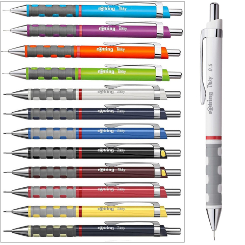 Creion Mecanic 0.5mm cu Design Ergonomic pentru Scris si Desen, cu Finisaj Alb Modern [4]