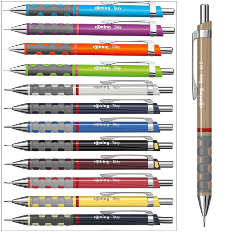 Creion Mecanic 0.5mm cu Design Ergonomic pentru Scris si Desen, cu Finisaj Maro Clasic si Elegant [4]