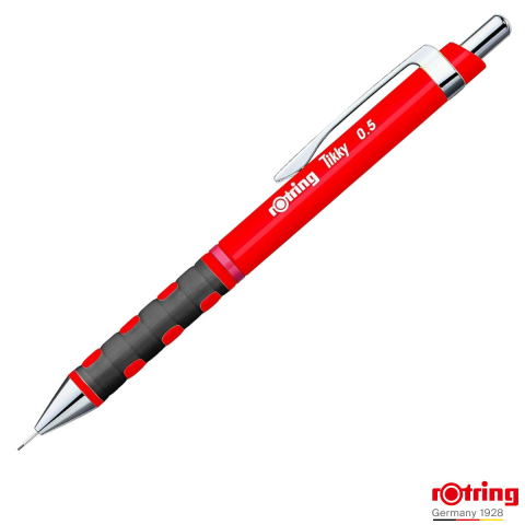 Creioane mecanice - Creion Mecanic 0.5mm cu Design Ergonomic pentru Scris si Desen, cu Finisaj Rosu Vibrant