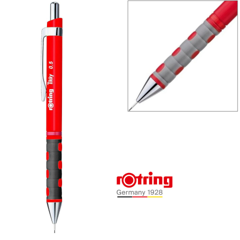 Creion Mecanic 0.5mm cu Design Ergonomic pentru Scris si Desen, cu Finisaj Rosu Vibrant [3]