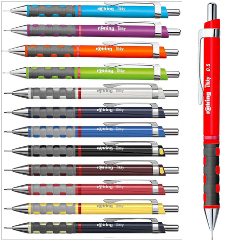 Creion Mecanic 0.5mm cu Design Ergonomic pentru Scris si Desen, cu Finisaj Rosu Vibrant [4]