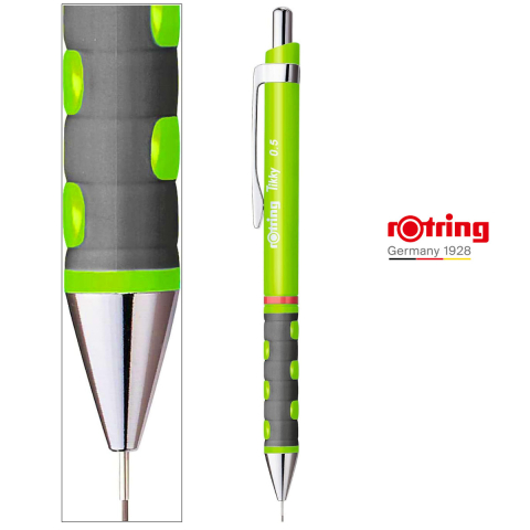 Creion Mecanic 0.5mm cu Design Ergonomic pentru Scris si Desen, cu Finisaj Verde Neon Vibrant si Modern [1]