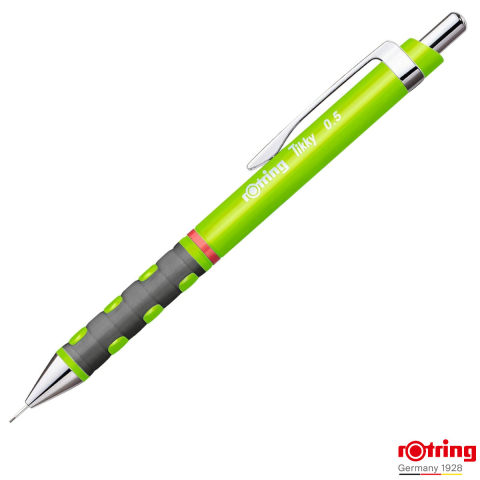 Creioane mecanice - Creion Mecanic 0.5mm cu Design Ergonomic pentru Scris si Desen, cu Finisaj Verde Neon Vibrant si Modern