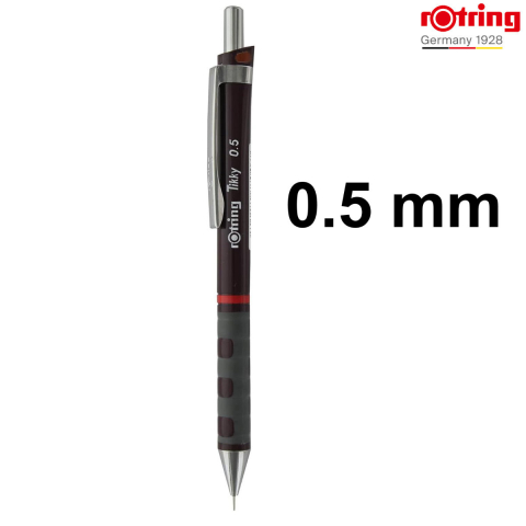 Creion Mecanic 0.5mm cu Grip din Cauciuc pentru Scris si Desen de Precizie, in Culoare Burgundi [1]