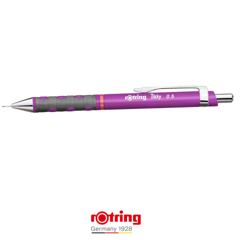 Creion Mecanic 0.5mm cu Mecanism Click si Grip Ergonomic pentru Desen Tehnic si Scris, Mov Rotring [2]