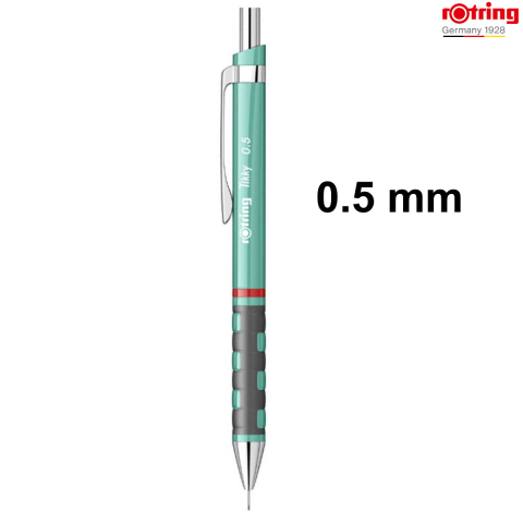Creion Mecanic 0.5mm cu Prindere Premium pentru Desen Tehnic, Scris si Birou, cu Grip din Cauciuc si Design Albastru Sidefat, Tikky 3, Rotring [1]