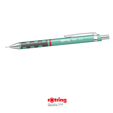 Creion Mecanic 0.5mm cu Prindere Premium pentru Desen Tehnic, Scris si Birou, cu Grip din Cauciuc si Design Albastru Sidefat, Tikky 3, Rotring [2]