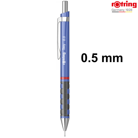 Creion Mecanic 0.5mm pentru Scris, Desen si Birou, cu Design Albastru Iris si Ergonomie Superioara, Tikky 3, Rotring [1]