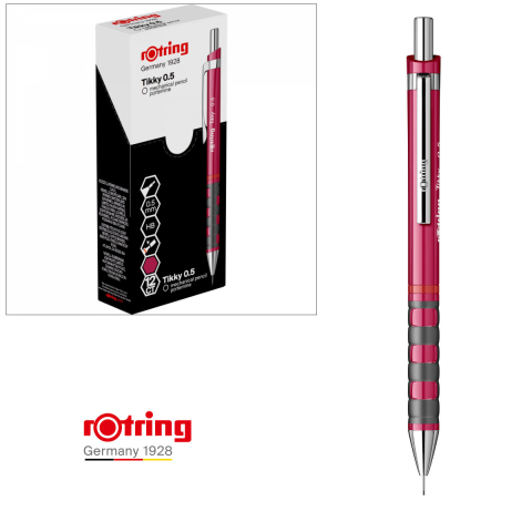 Creion Mecanic 0.5mm pentru Scris, Desen si Creativitate, cu Design Modern in Magenta Vibrant, Tikky 3, Rotring [3]