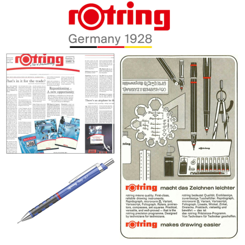 Creion Mecanic 0.7mm cu Design Modern si Grip Ergonomic pentru Scris, Eleganta si Claritate Vizuala, Rotring Tikky 3 Albastru Iris [4]