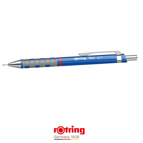 Creion Mecanic 0.7mm cu Mecanism Click si Grip Ergonomic pentru Desen Tehnic, Scris si Birou, Rotring Tikky 3 Albastru [2]