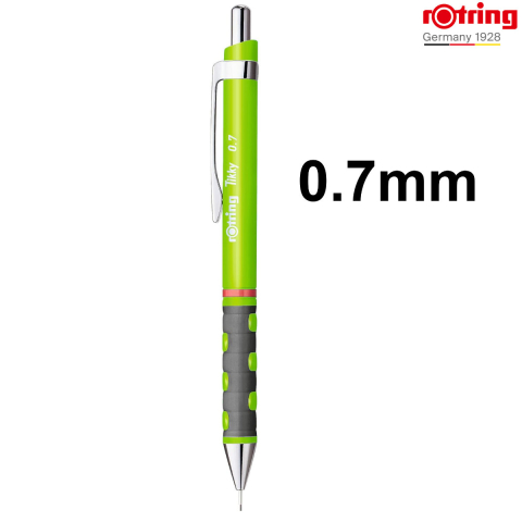 Creion Mecanic 0.7mm cu Mecanism Click si Grip Ergonomic pentru Scris, Organizare Vizuala si Mediile Educationale, Rotring Tikky 3 Verde Neon [1]
