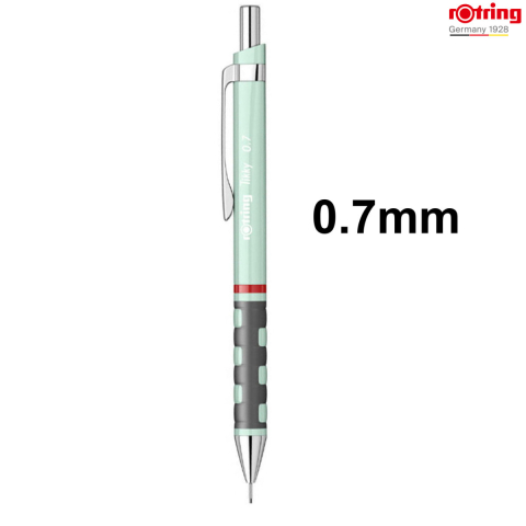 Creion Mecanic 0.7mm Premium cu Clip Metalic si Grip Ergonomic pentru Birou Modern si Organizare, Rotring Tikky 3 Sidefat Verde Pastel [1]