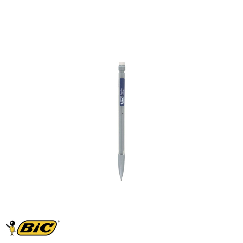 Creioane si ascutitori - Creion mecanic Bic Matic 0.5mm, corp hexagonal transparent, cu radiera, pentru scris si desen
