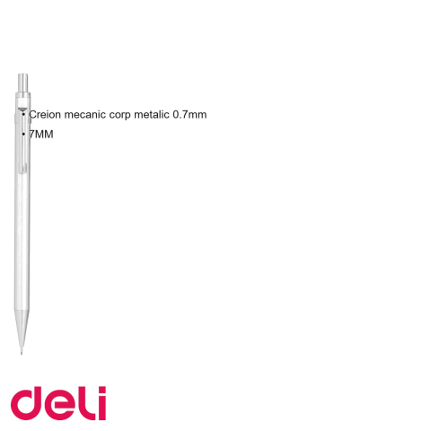 Creion mecanic Deli corp metalic, mina 0.7mm, pentru scriere si desen tehnic de precizie [2]