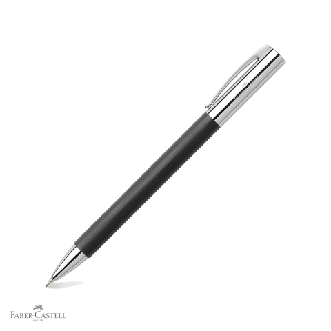 Creioane mecanice premium - Creion mecanic Faber-Castell Ambition Precious Resin, corp negru din rasina pretioasa, mina 0.7 mm, pentru uz profesional