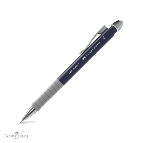 Birotica papetarie - Creion mecanic Faber-Castell Apollo 0.7mm cu grip ergonomic triunghiular, pentru scriere confortabila