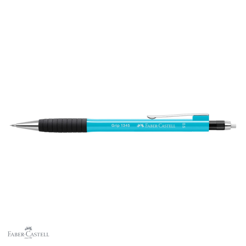 Creion mecanic Faber-Castell Grip 1345 0.5mm bleu, zona grip cauciucata, pentru scriere precisa [3]