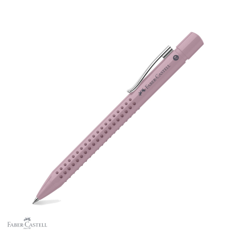 Birotica papetarie - Creion mecanic Faber-Castell Grip 2010 Rose 0.7mm, forma ergonomica triunghiulara, pentru scriere confortabila