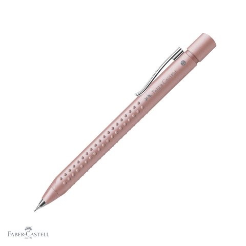 Birotica papetarie - Creion mecanic Faber-Castell Grip 2011 rose pal 0.7mm, sistem anti-alunecare, pentru scriere fluenta