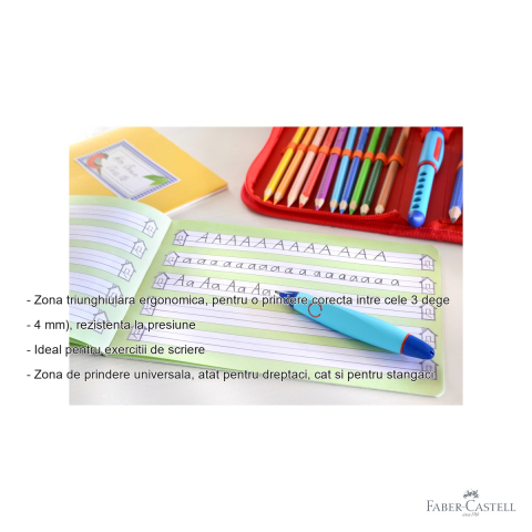 Creion mecanic Faber-Castell Scribolino 1.4mm, ergonomic, pentru invatarea scrierii [1]