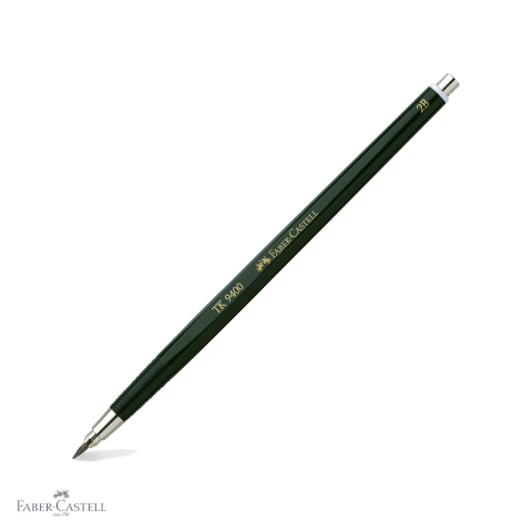 Birotica papetarie - Creion mecanic Faber-Castell TK 9400 2mm 2B pentru desen tehnic si schite profesionale