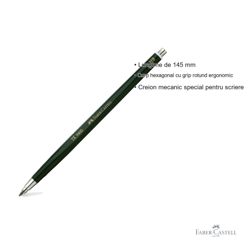 Creion mecanic Faber-Castell TK 9400 2mm HB pentru desen tehnic si schite [2]