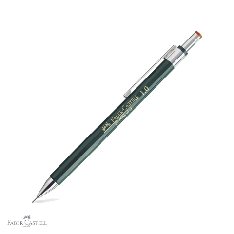 Birotica papetarie - Creion mecanic Faber-Castell TK-Fine 1.0mm, varf retractabil, pentru scris si desen