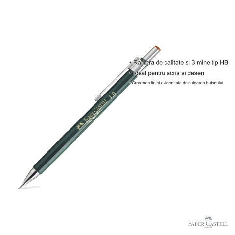 Creion mecanic Faber-Castell TK-Fine 1.0mm, varf retractabil, pentru scris si desen [2]