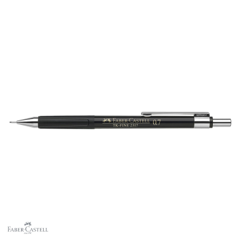 Creion mecanic Faber-Castell TK-Fine 2317 0.7mm negru, varf retractabil, pentru scris si desen tehnic [3]