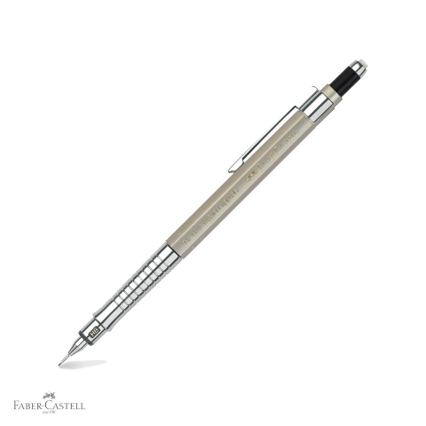Birotica papetarie - Creion mecanic Faber-Castell TK-Fine Vario L 0.35mm auriu sampanie pentru desen tehnic si scris precis