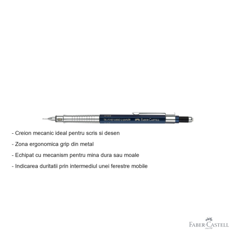 Creion mecanic Faber-Castell TK-Fine Vario L 0.35mm indigo pentru desen tehnic si scris de precizie [1]