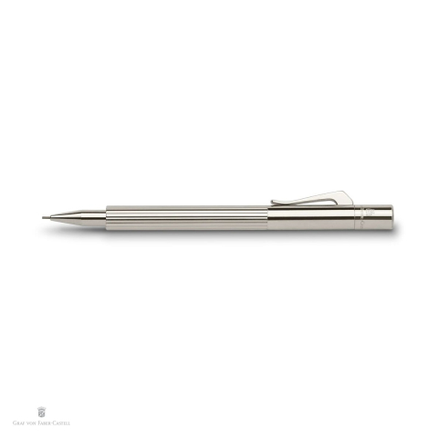 Creion mecanic rotativ de buzunar Graf von Faber-Castell Pocket, mina 0.7 mm B, placat cu platina [3]