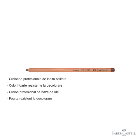 Creion pastel Faber-Castell Pitt, maro Van Dyck, pe baza de ulei, pentru contururi si detalii fine [1]