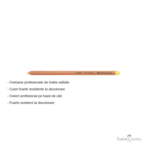 Creion pastel pe baza de ulei Faber-Castell Pitt Pastel Crem, pentru detalii fine si contururi profesionale [1]