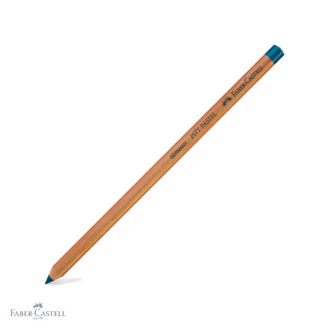 Creioane pastel uleioase - Creion pastel Pitt Faber-Castell, culoare helio turcoaz, pe baza de ulei, pentru detalii fine si contururi