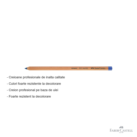 Creion pastel uleios Faber-Castell Pitt, albastru cobalt, pentru contururi si detalii fine [1]
