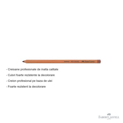 Creion pastel uleios Faber-Castell Pitt, nuanta Maro Caput Mortuum, pentru detalii fine si contururi [1]