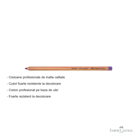 Creion pastel uleios Faber-Castell Pitt Pastel violet, pentru detalii fine si contururi artistice [1]