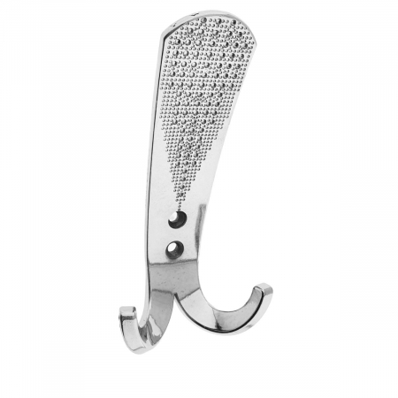 Cuiere si agatatori de perete - Cuier din metal pentru mobila sau perete, cu 3 agatatori, MOB-66908, 2 orificii de montare, dimensiuni 130 x 60 x 40 mm, crom lucios