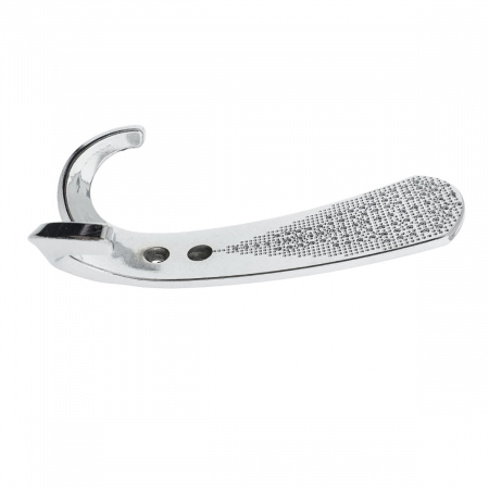 Cuier din metal pentru mobila sau perete, cu 3 agatatori, MOB-66908, 2 orificii de montare, dimensiuni 130 x 60 x 40 mm, crom lucios [6]