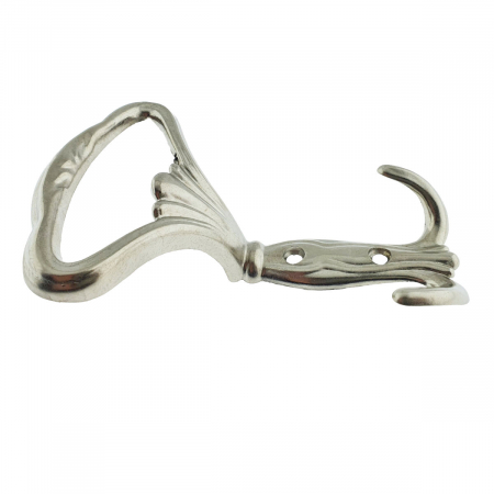 Cuier din metal pentru mobila sau perete, cu 3 agatatori, MOB-66952, 2 orificii de montare, dimensiuni 145 x 95 x 40 mm, auriu antichizat [4]