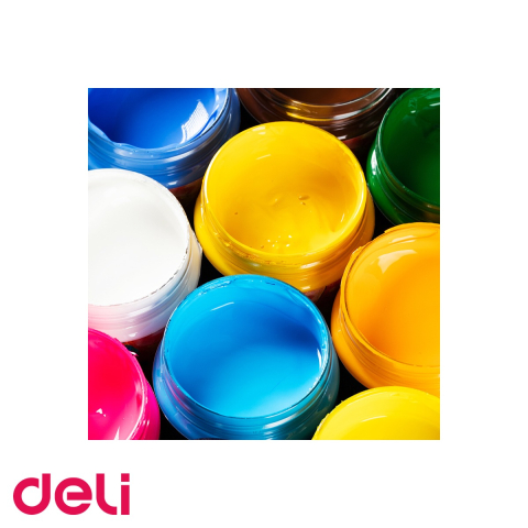 Culoare acrilica Deli Finenolo galben, 100 ml, acoperire intensa, pentru pictura si hobby [3]