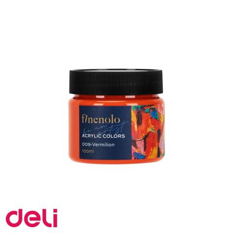 Birotica papetarie - Culoare acrilica Deli Finenolo purpuriu, 100ml, acoperire intensa, pentru pictura si hobby