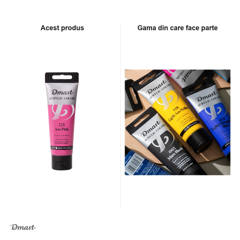 Culoare acrilica Dmast by Pebeo, 75 ml, roz 225 [4]