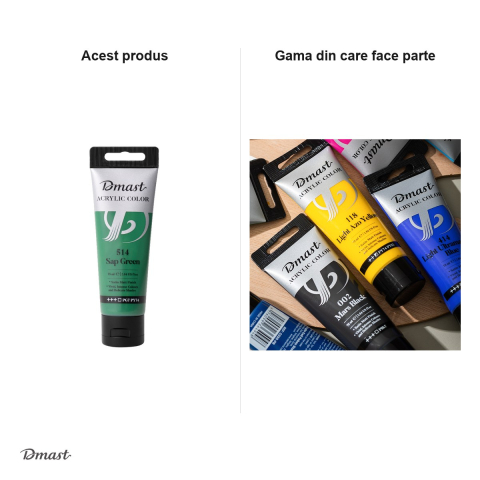 Culoare acrilica Dmast by Pebeo, 75 ml, verde 514 [4]