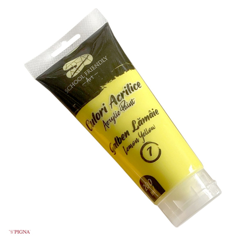 Culori acrilice - Culoare acrilica Pigna Premium SF Art, 200 ml lamaie, galben