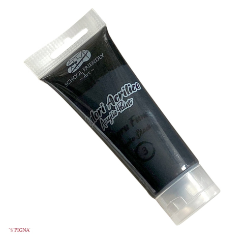 Culori acrilice - Culoare acrilica Pigna Premium SF Art, 75 ml fum, negru
